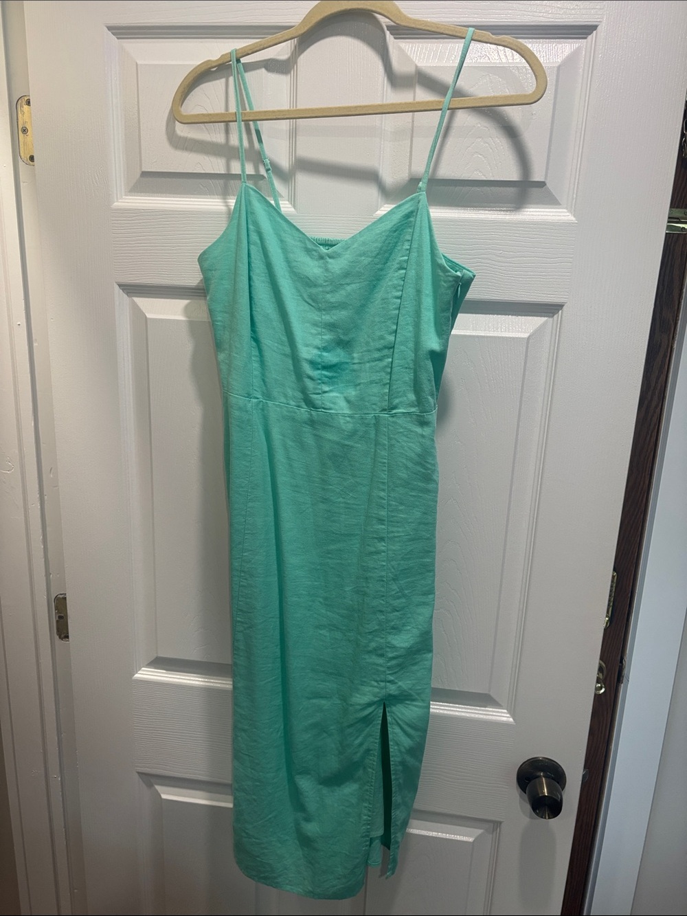J.Crew Turquoise Mint Green Slip Dress Size 4